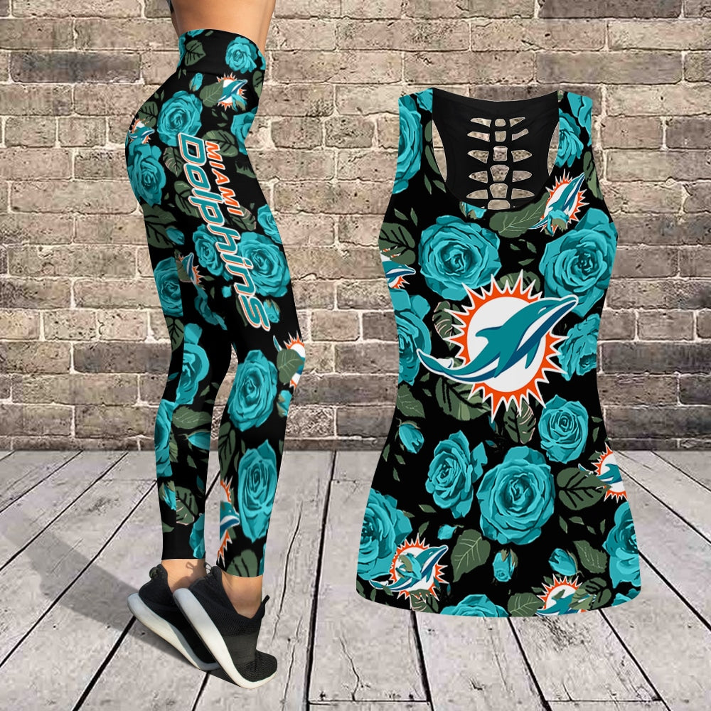 Miami Dolphins Leggings And Tank Top BG157