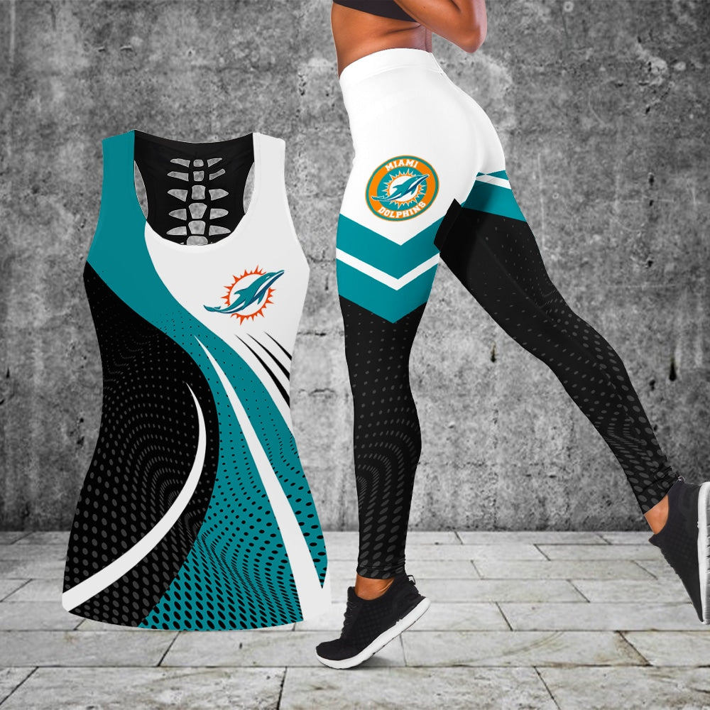 Miami Dolphins Leggings And Tank Top BG277