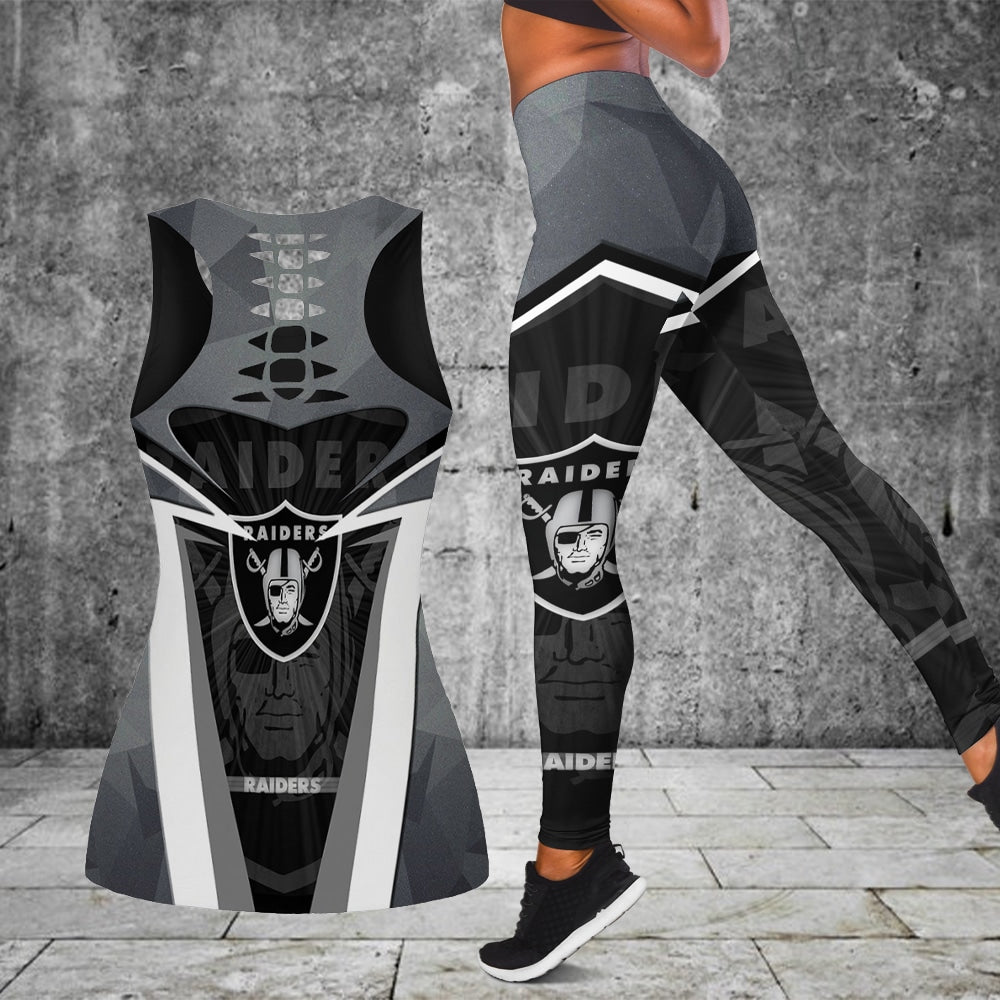 Las Vegas Raiders Combo Tank Top And Leggings BG322