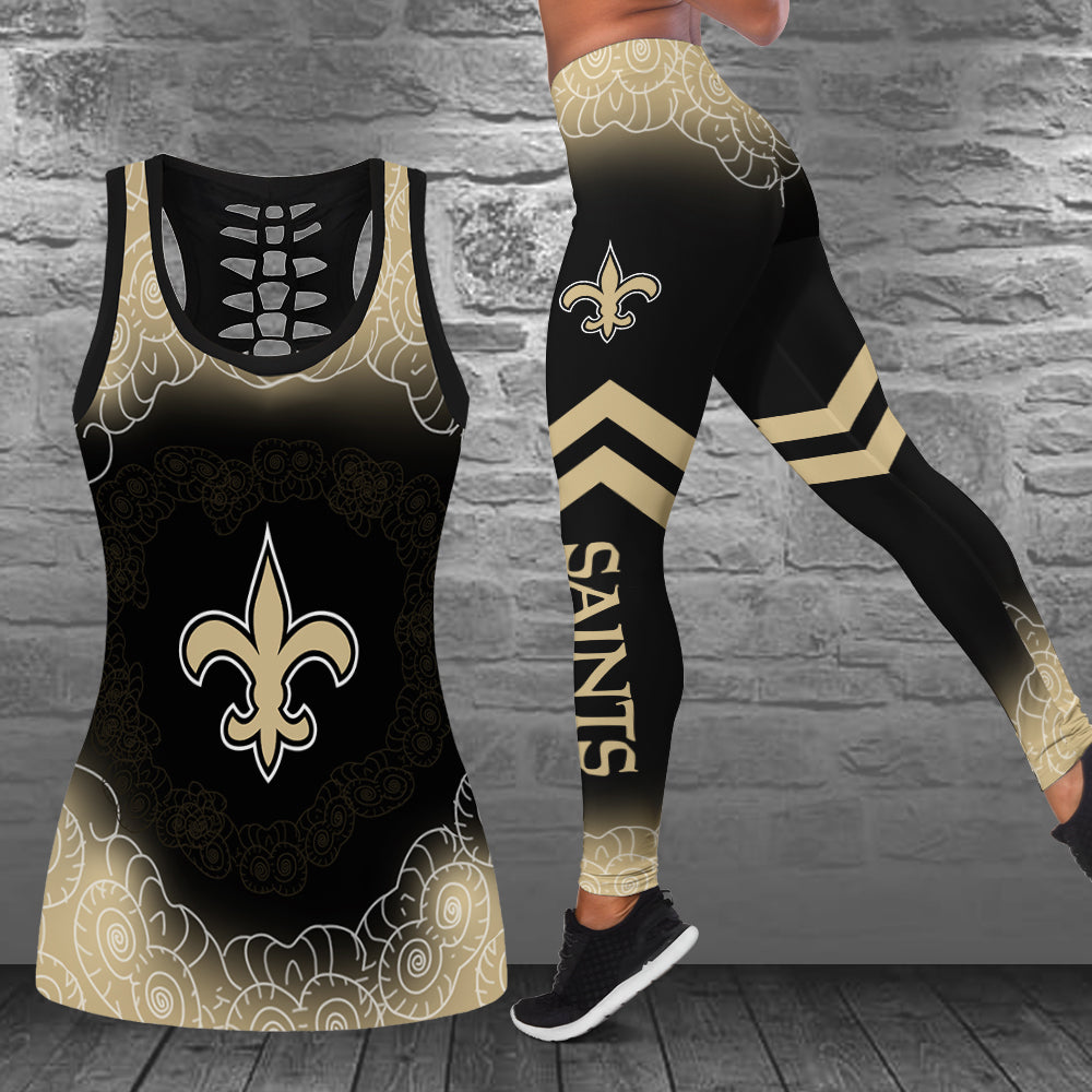 New Orleans Saints Combo Tank Top And Leggings BG352
