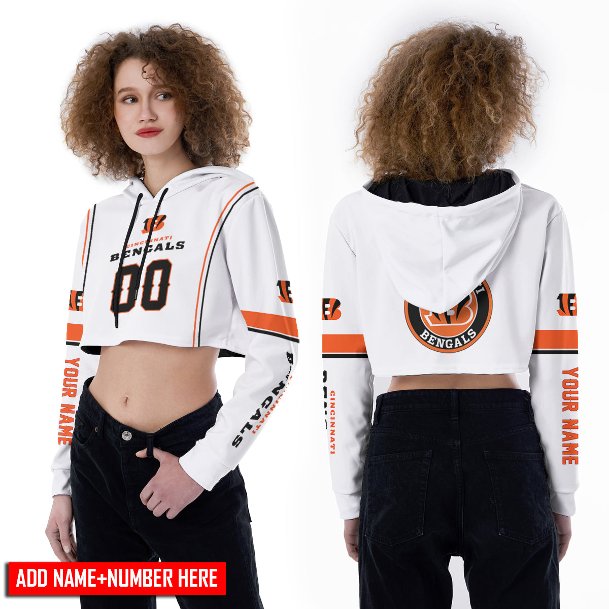 Cincinnati Bengals Personalized Combo Croptop Hoodie And Leggings BGLG365+BG2CHD365