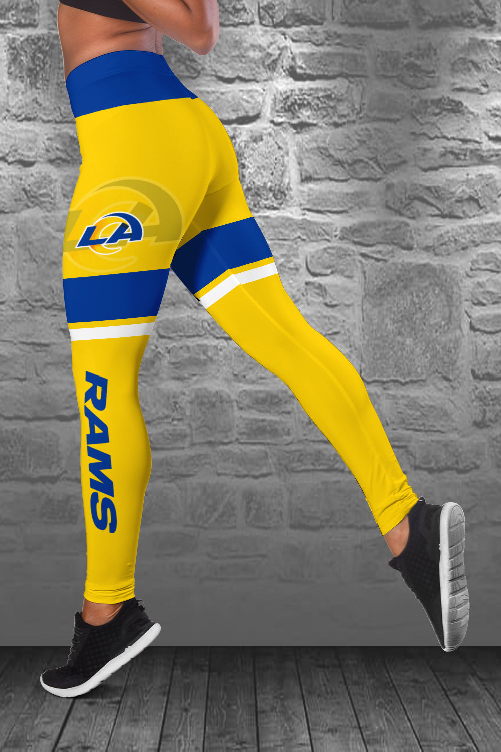 Los Angeles Rams Personalized Combo Croptop Hoodie And Leggings BGLG373+BG2CHD373