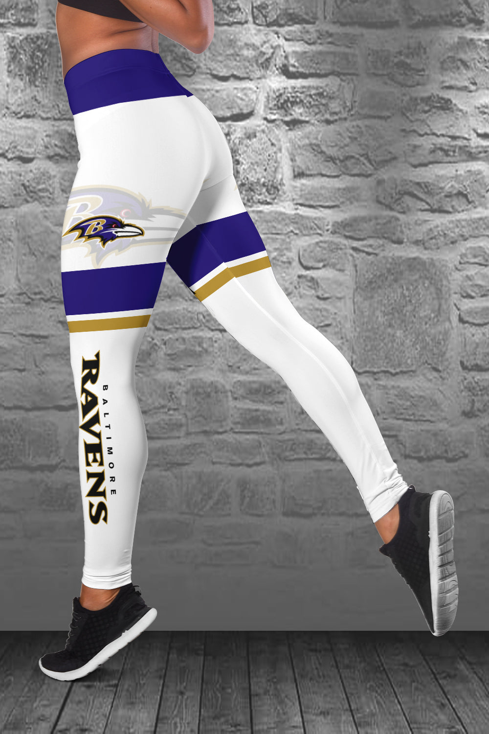 Baltimore Ravens Personalized Combo Croptop Hoodie And Leggings BGLG375+BG2CHD375