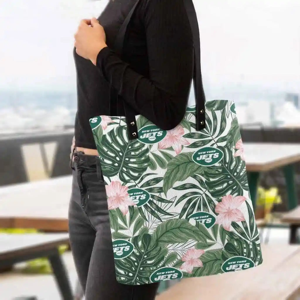 New York Jets PU Shopping Fashion Tote Bag BG10