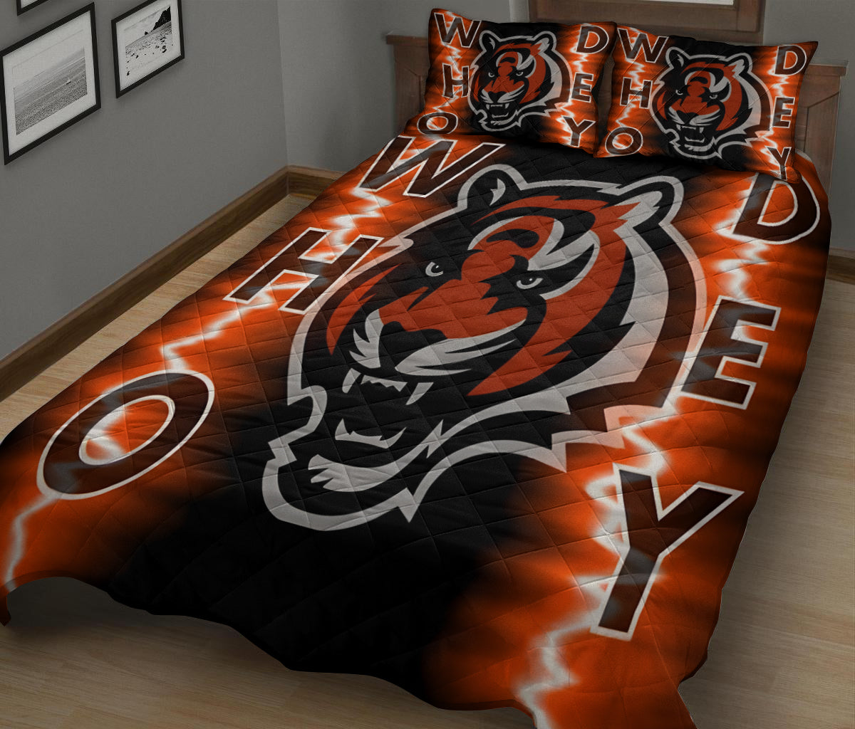 Cincinnati Bengals Quilt Set BGQS157