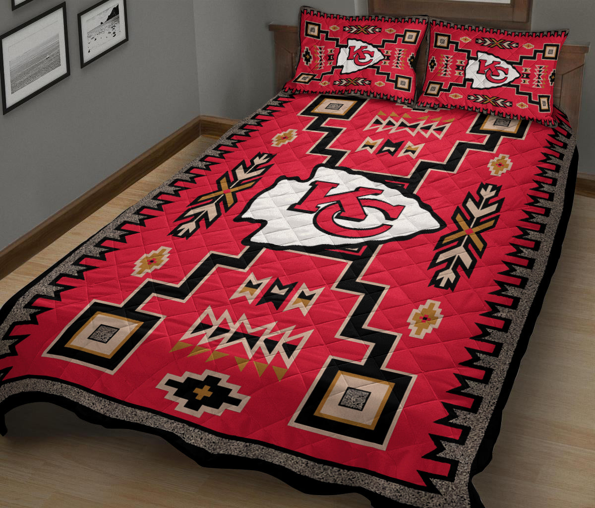 Kansas City Chiefs Quilt Set BGQS160