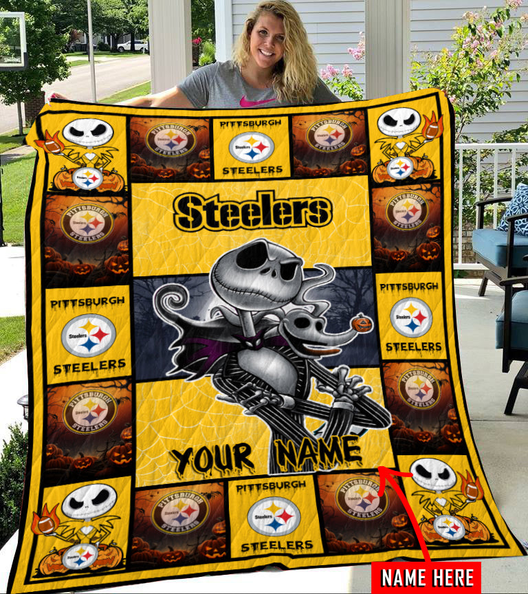 Pittsburgh Steelers Personalized Premium Quilt BGQUILT118