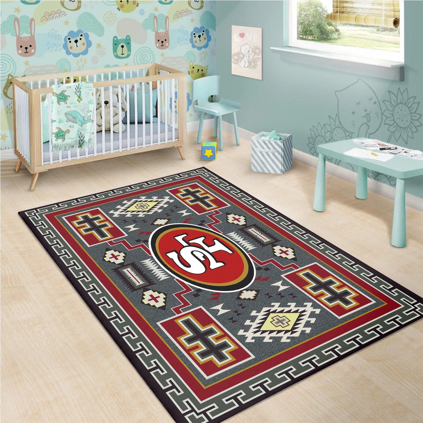San Francisco 49ers Rectangle Rug BGRERUG179