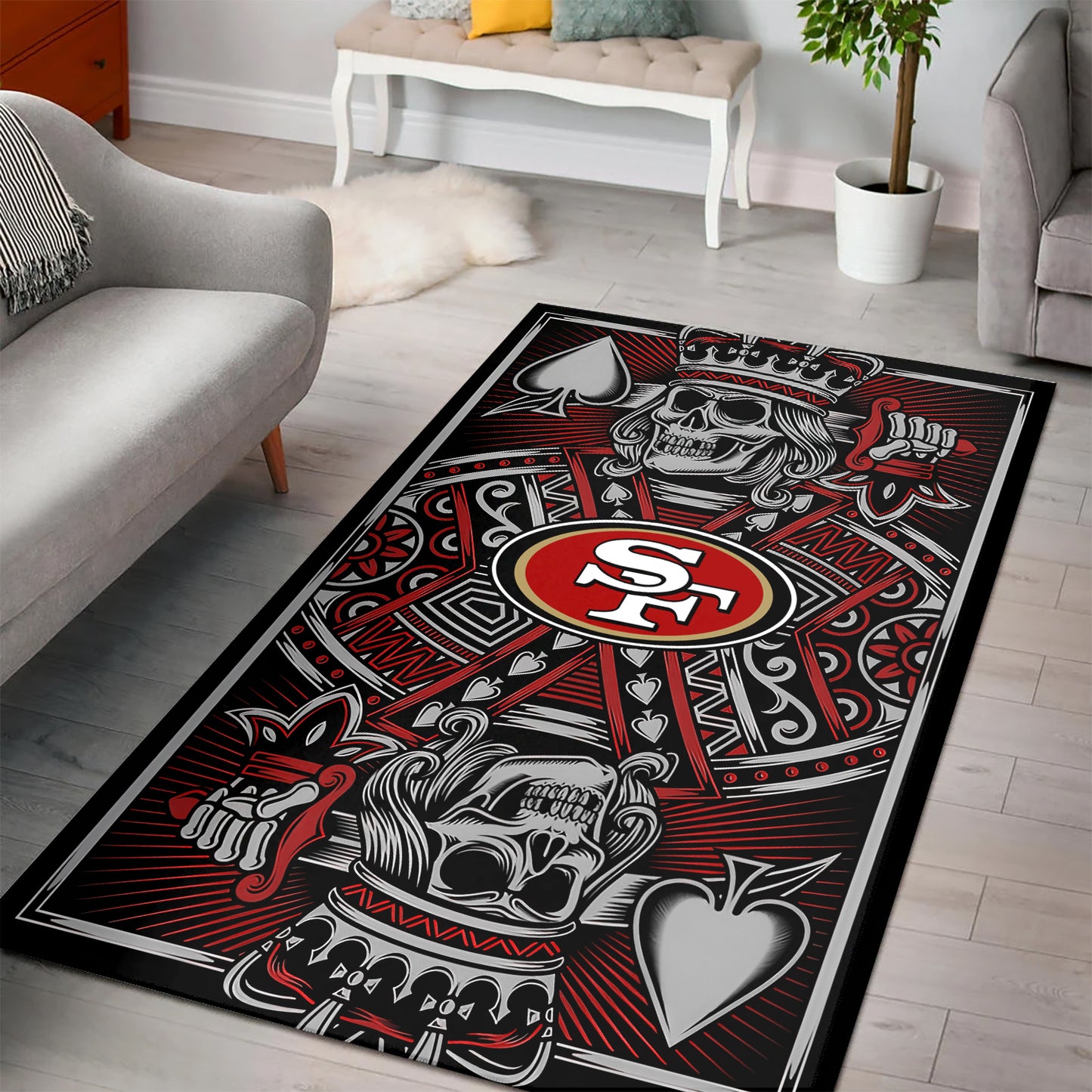 San Francisco 49ers Rectangle Rug BGRERUG180