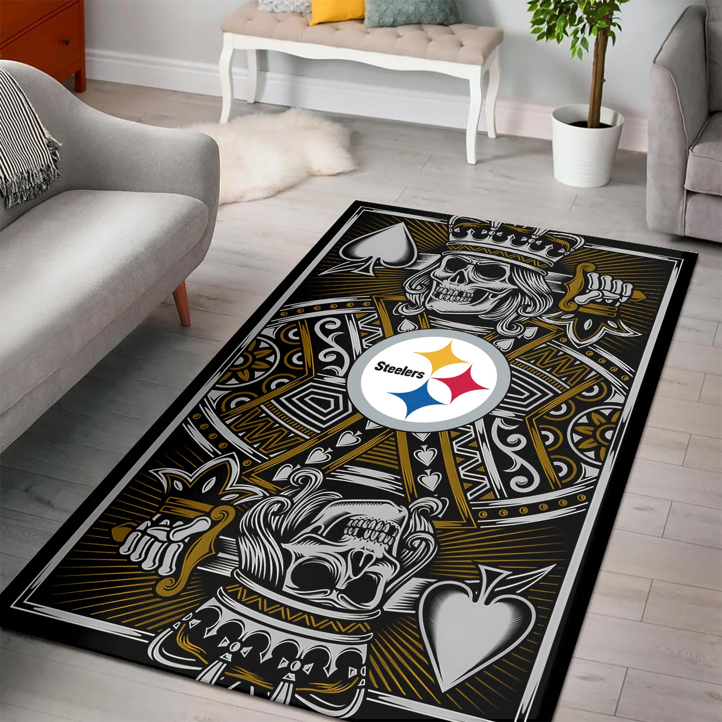 Pittsburgh Steelers Rectangle Rug BGRERUG183