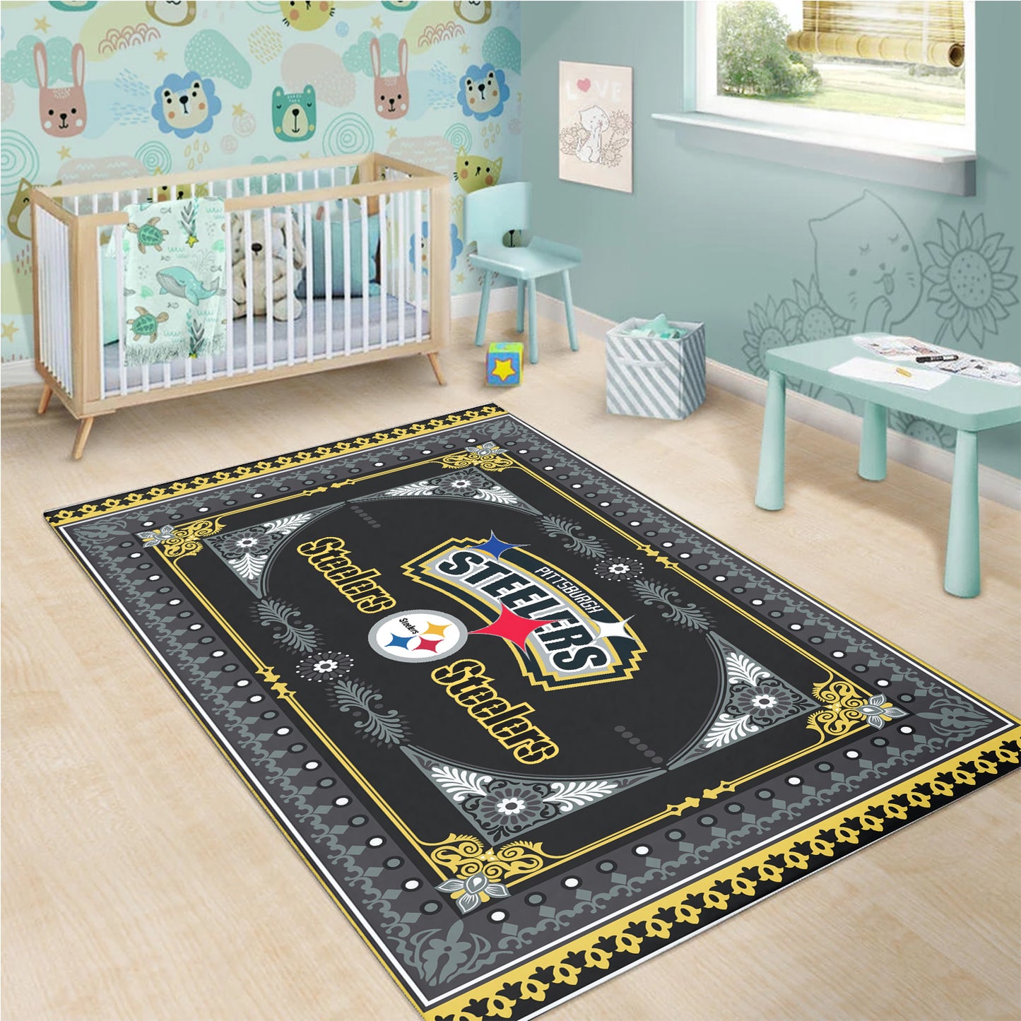 Pittsburgh Steelers Rectangle Rug BGRERUG186