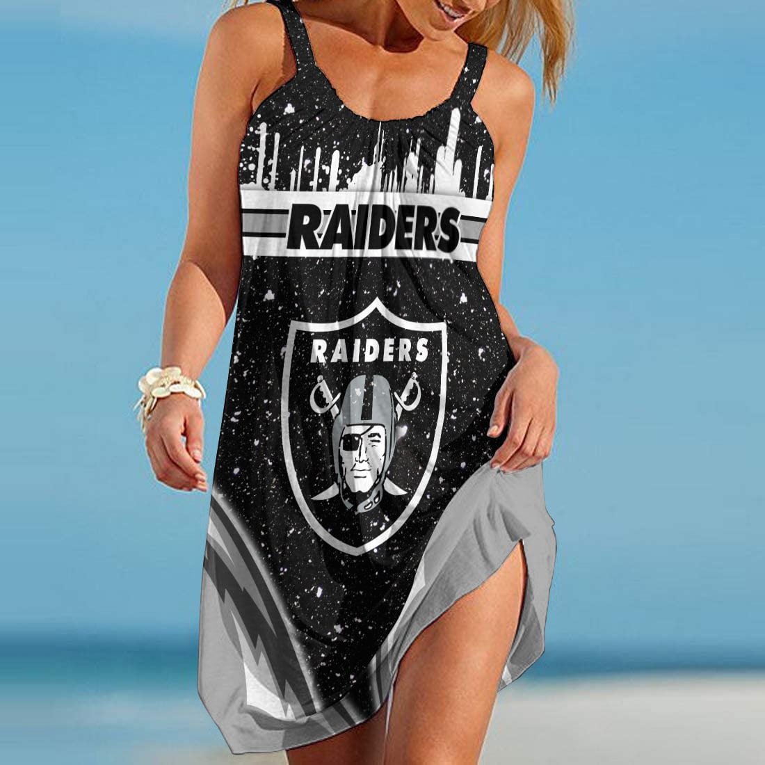 Las Vegas Raiders Beach Dress BG411