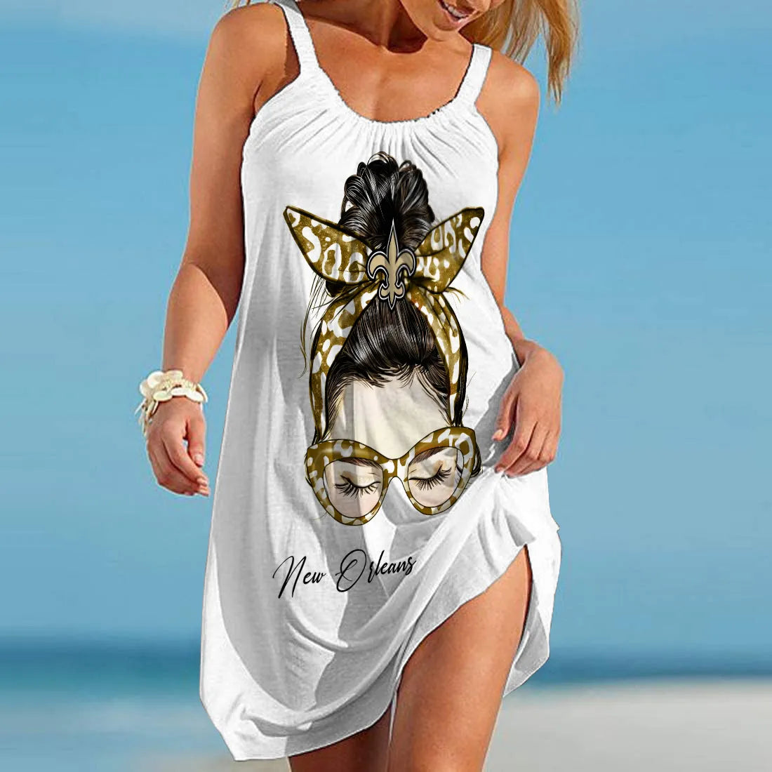 New Orleans Saints Beach Dress BGSLLBD458