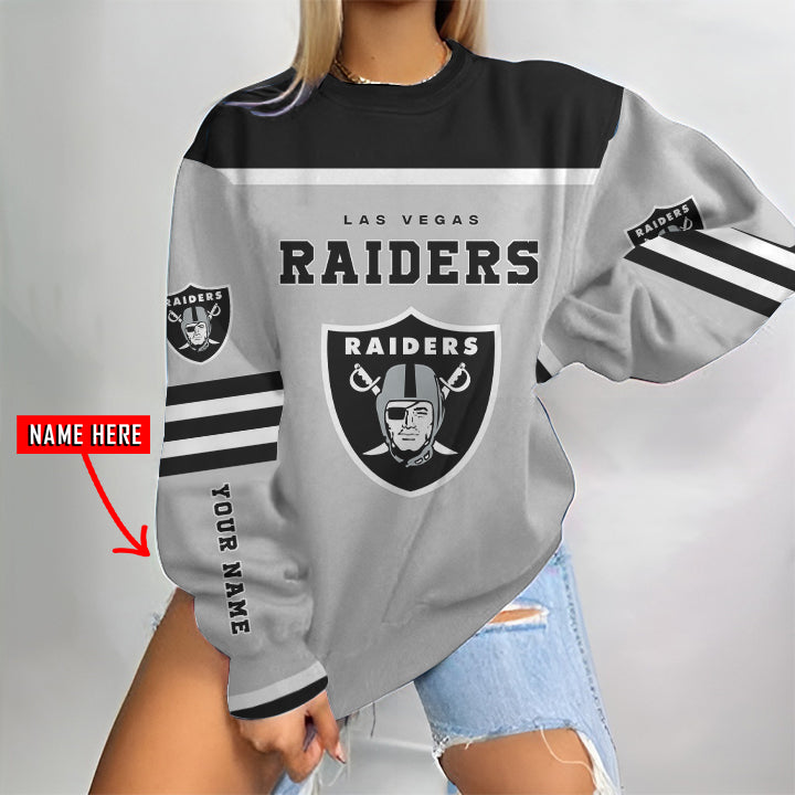 Las Vegas Raiders Personalized Round Neck Sweatshirt BG11