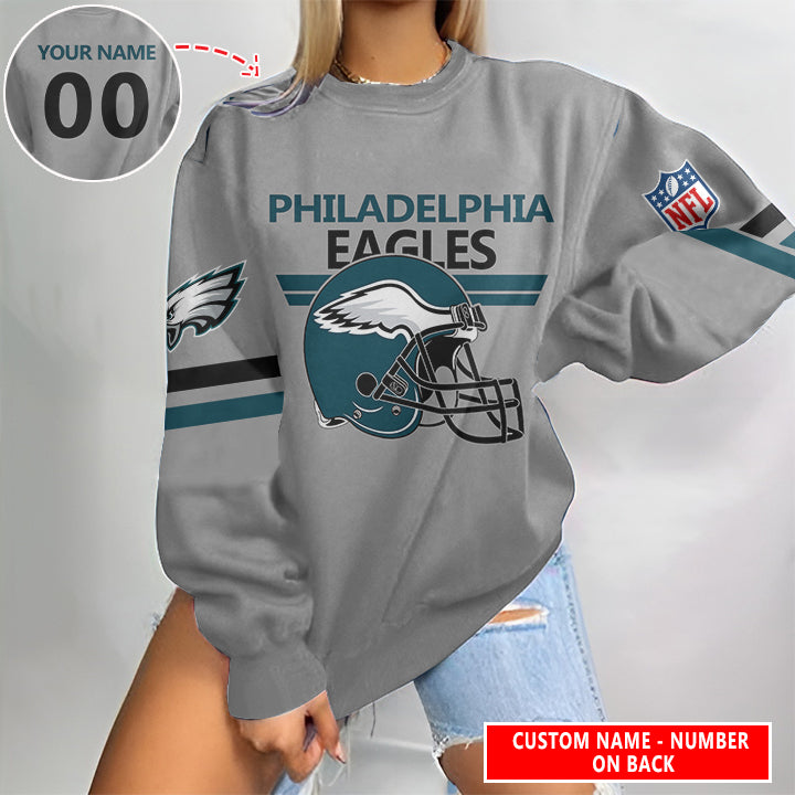 Philadelphia Eagles Personalized Round Neck Sweatshirt BG57