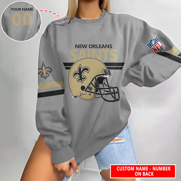 New Orleans Saints Personalized Round Neck Sweatshirt BG60
