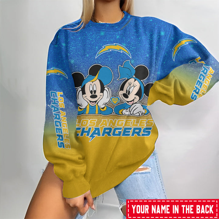 Los Angeles Chargers Personalized Round Neck Sweatshirt BG78