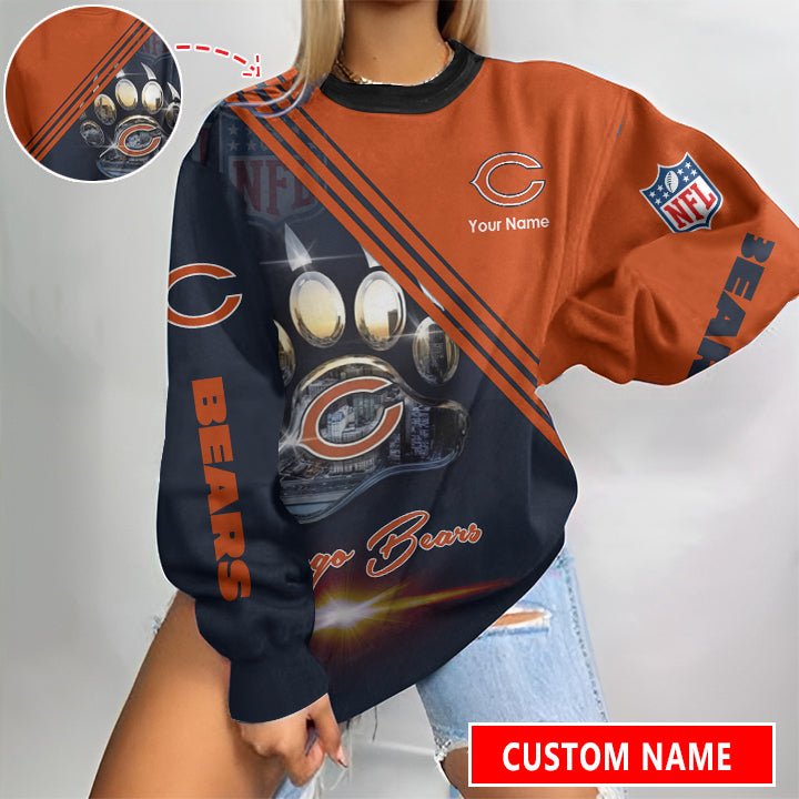 Chicago Bears Personalized Round Neck Sweatshirt BGSW086