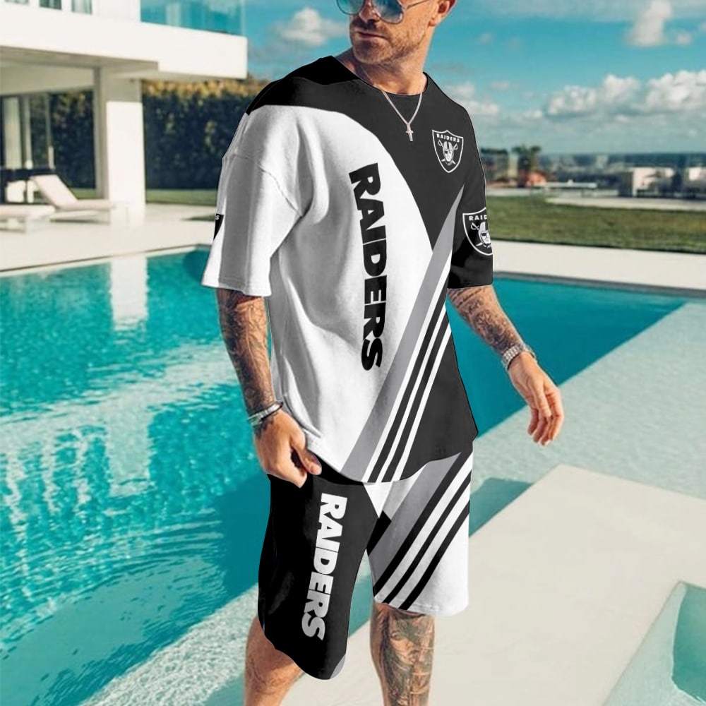 Las Vegas Raiders T-shirt and Shorts BG477