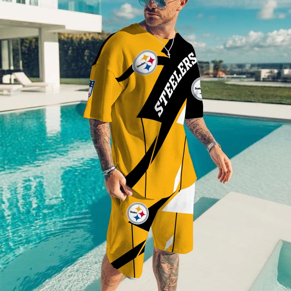 Pittsburgh Steelers T-shirt and Shorts BG496