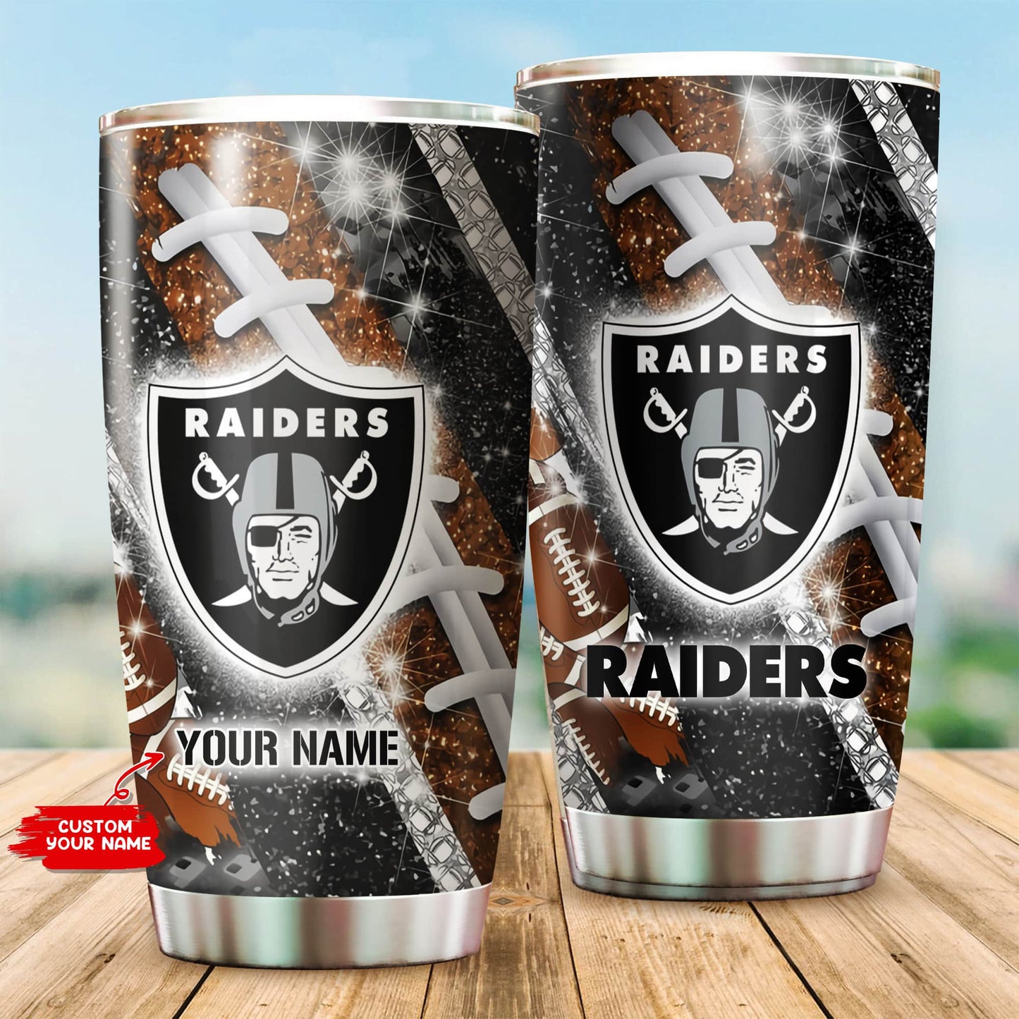 Las Vegas Raiders Personalized Tumbler BG632