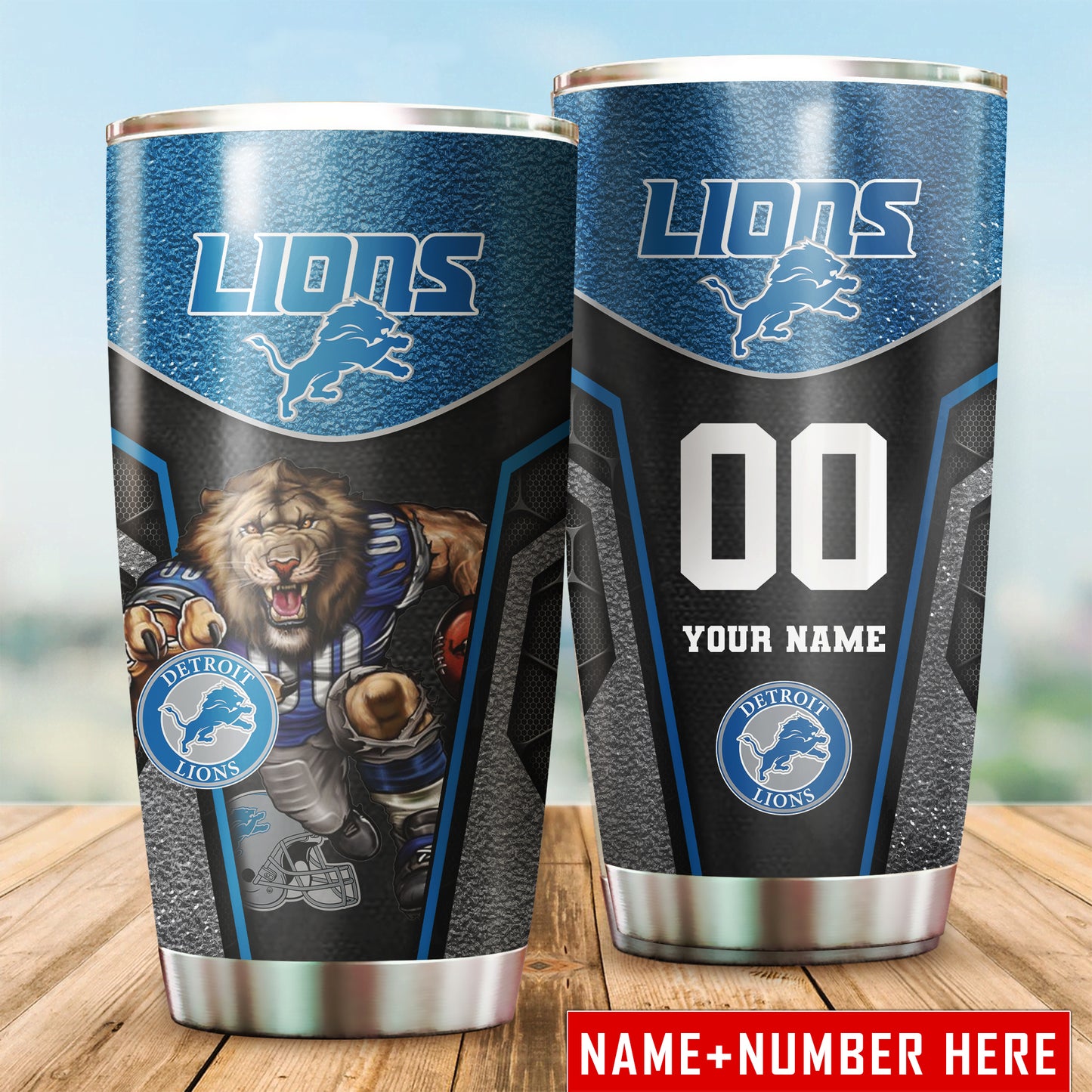 Detroit Lions Personalized Tumbler BG645