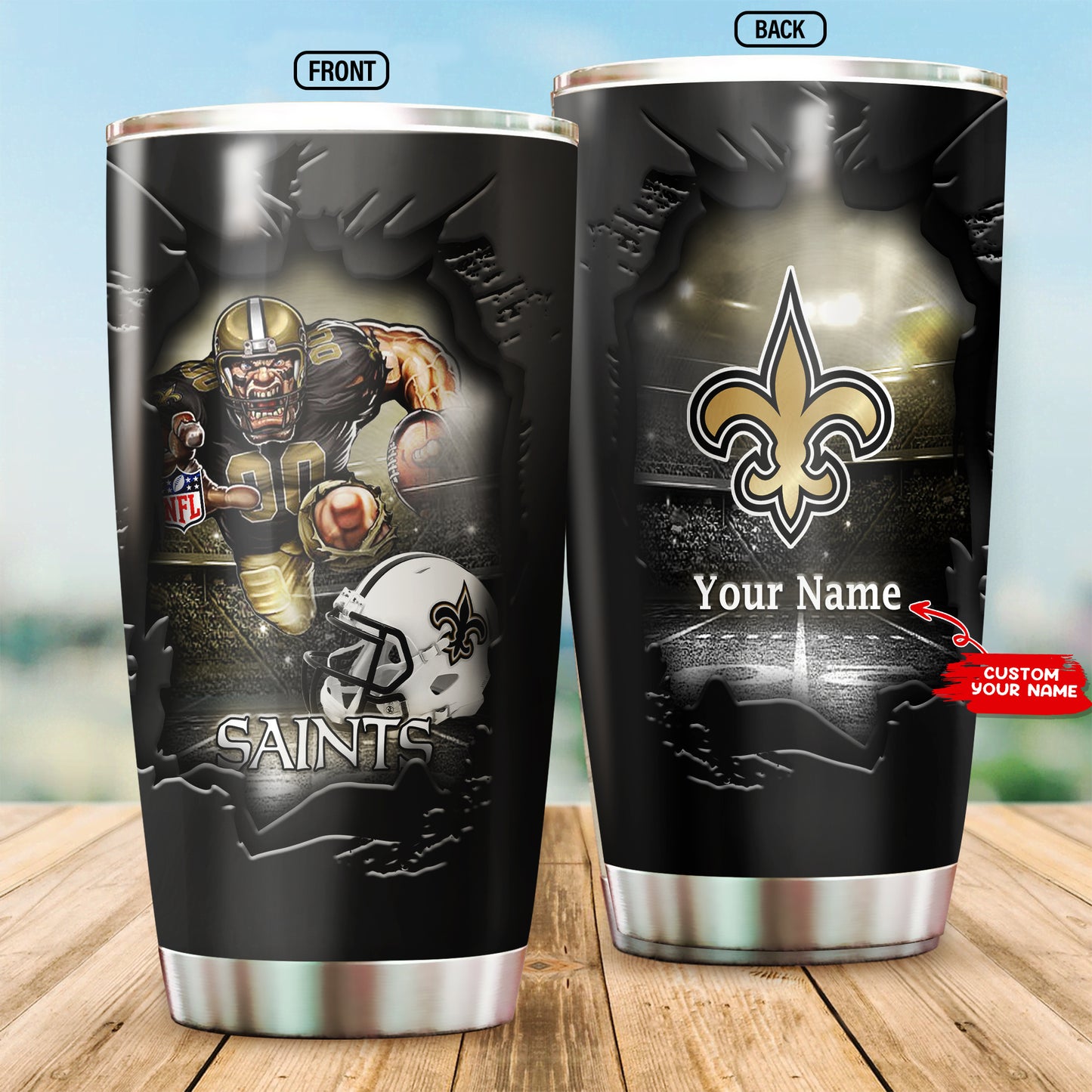 New Orleans Saints Personalized Tumbler BG648