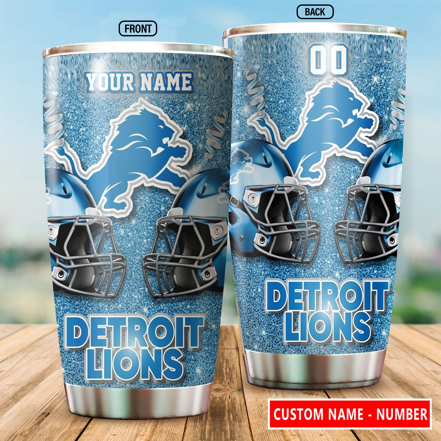 Detroit Lions Personalized Tumbler BG654