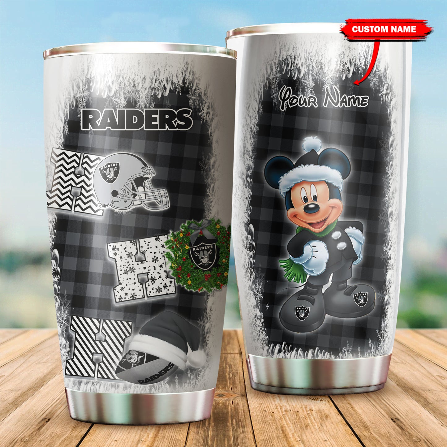 Las Vegas Raiders Personalized Tumbler BGTUM666