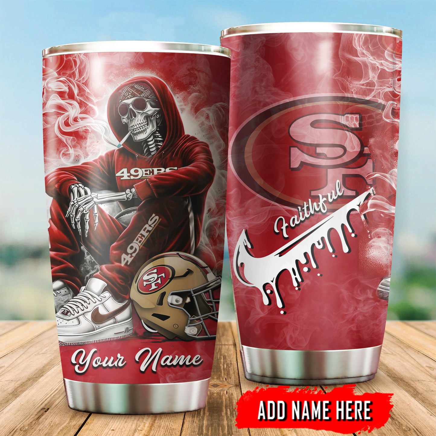 San Francisco 49ers Personalized Tumbler BGTUM676
