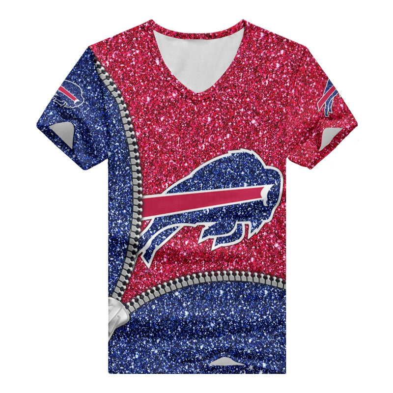 Buffalo Bills Personalized V-neck Women T-shirt BG674