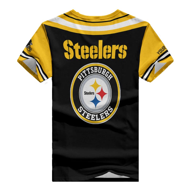 Pittsburgh Steelers Personalized V-neck Women T-shirt BG771