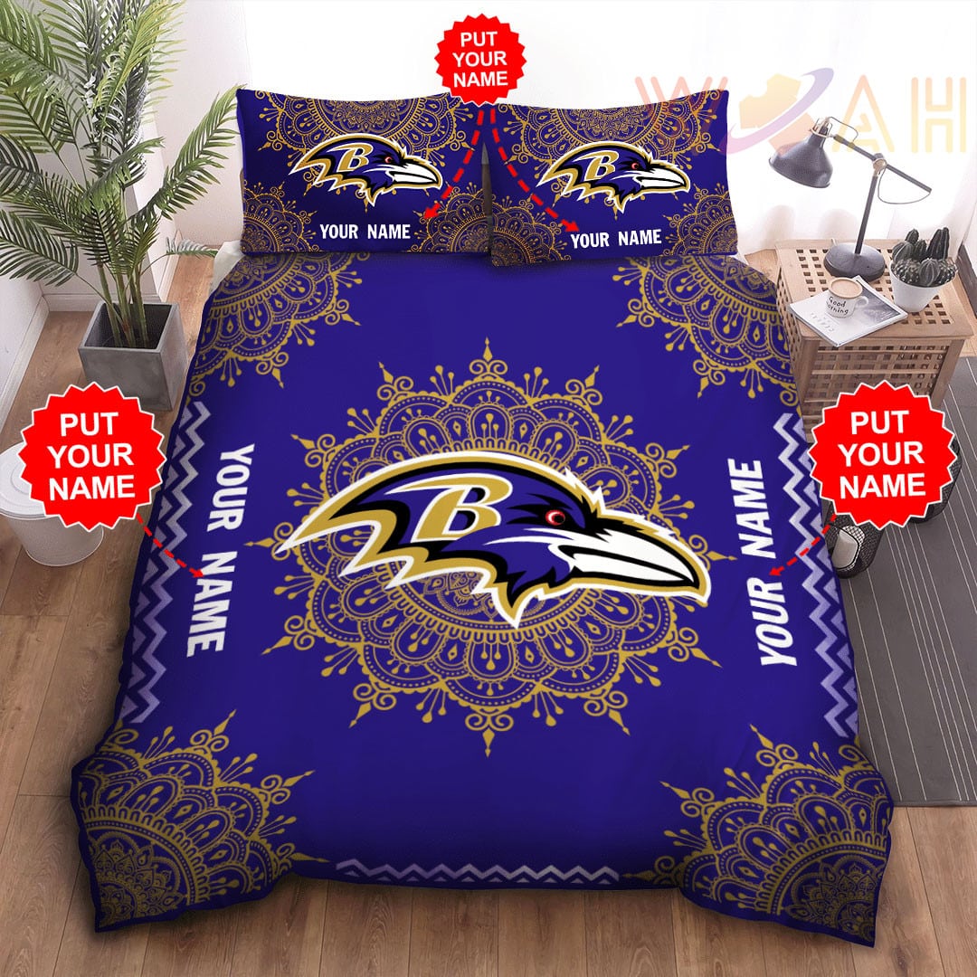 Baltimore Ravens Personalized Bedding Set BG07