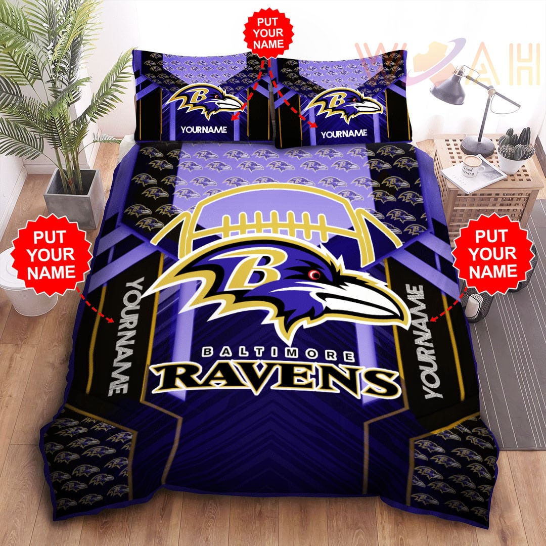 Baltimore Ravens Personalized Bedding Set BG08