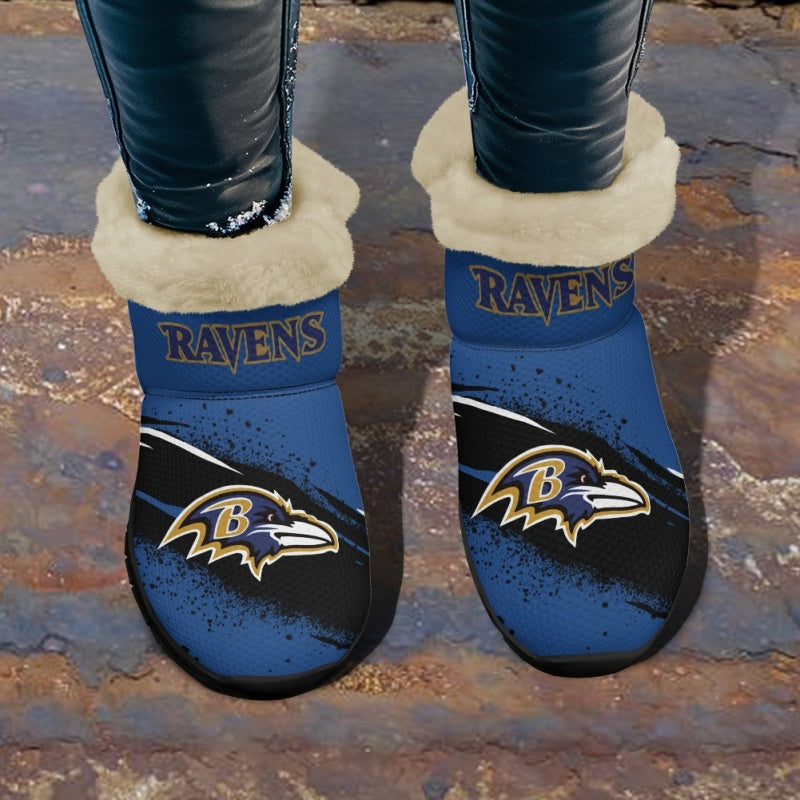 Baltimore Ravens Comfy Winter Snow Boots AZDDWSB000083