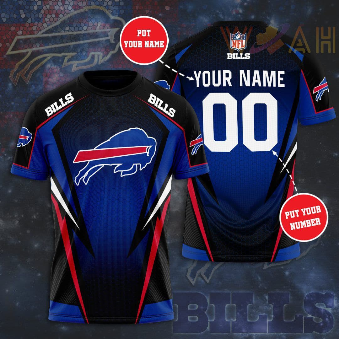 Buffalo Bills Personalized 3D T-shirt BG349