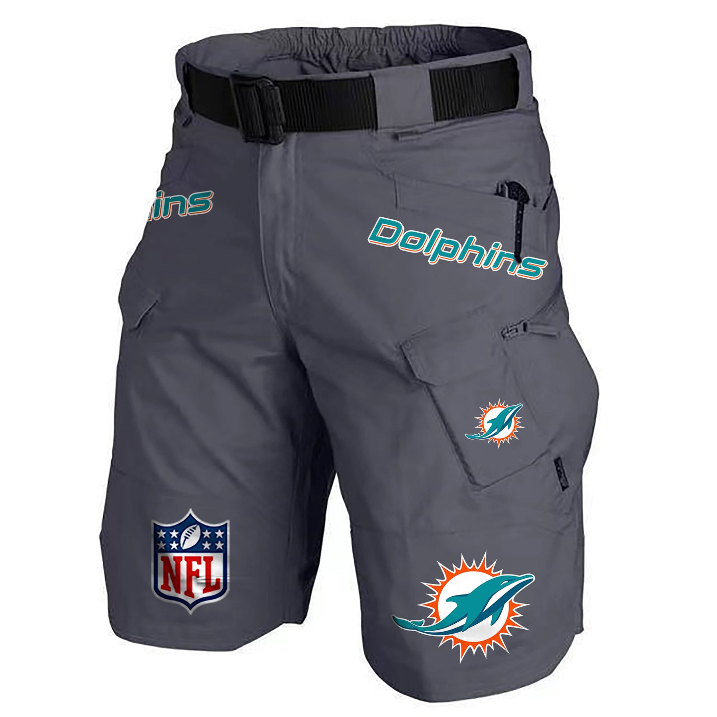 Miami Dolphins Limited Edition Front Pockets Men Shorts (Belt Not Included) AZBTFPMS000199