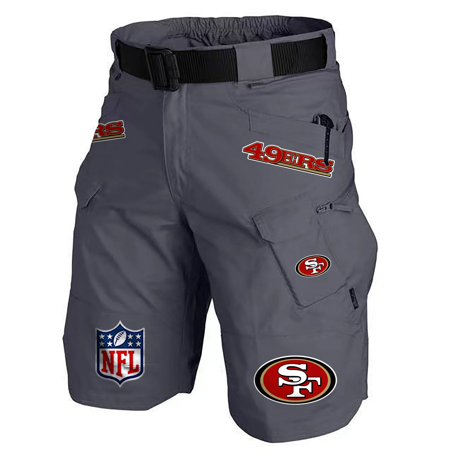 San Francisco 49ers Limited Edition Front Pockets Men Shorts (Belt Not Included) AZBTFPMS000188