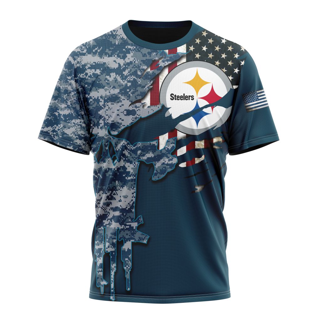 Pittsburgh Steelers All Over Printed T-shirt Sweatshirt Hoodie AZCHD754