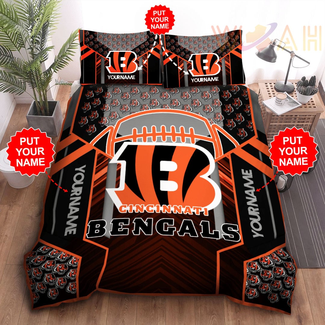 Cincinnati Bengals Personalized Bedding Set BG15