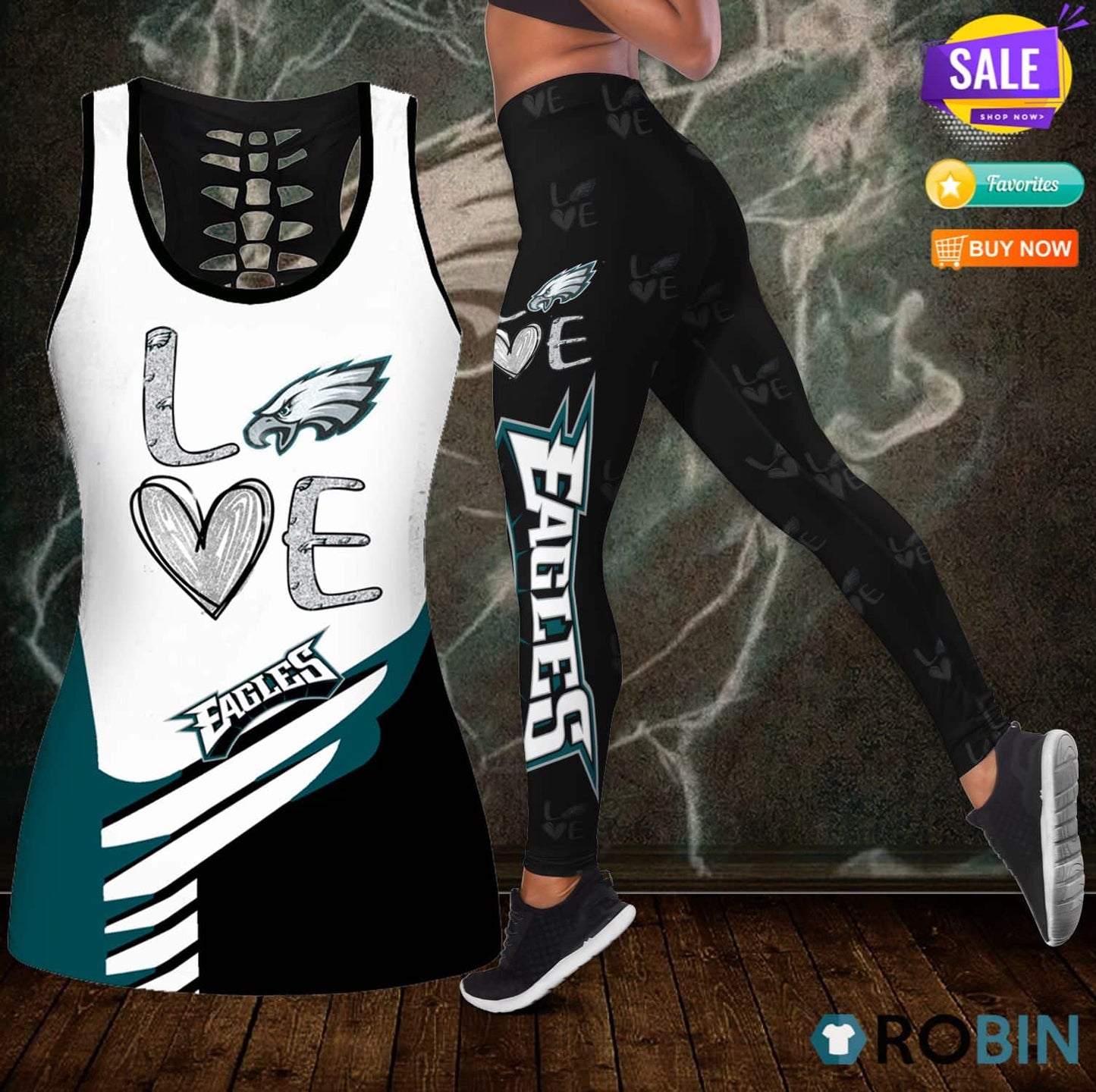 Philadelphia Eagles Leggings And Tank Top BG191