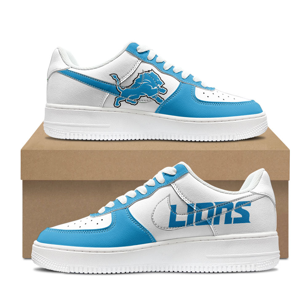 Detroit Lions New Personalized AF1-1 Sneakers 2025 AZBTAF1N000041