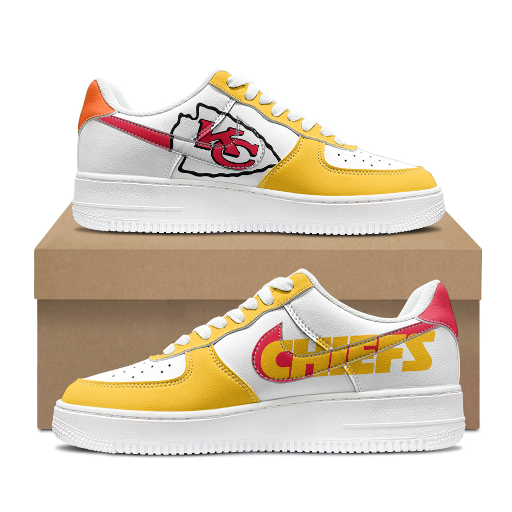 Kansas City Chiefs New Personalized AF1-1 Sneakers 2025 AZBTAF1N000046