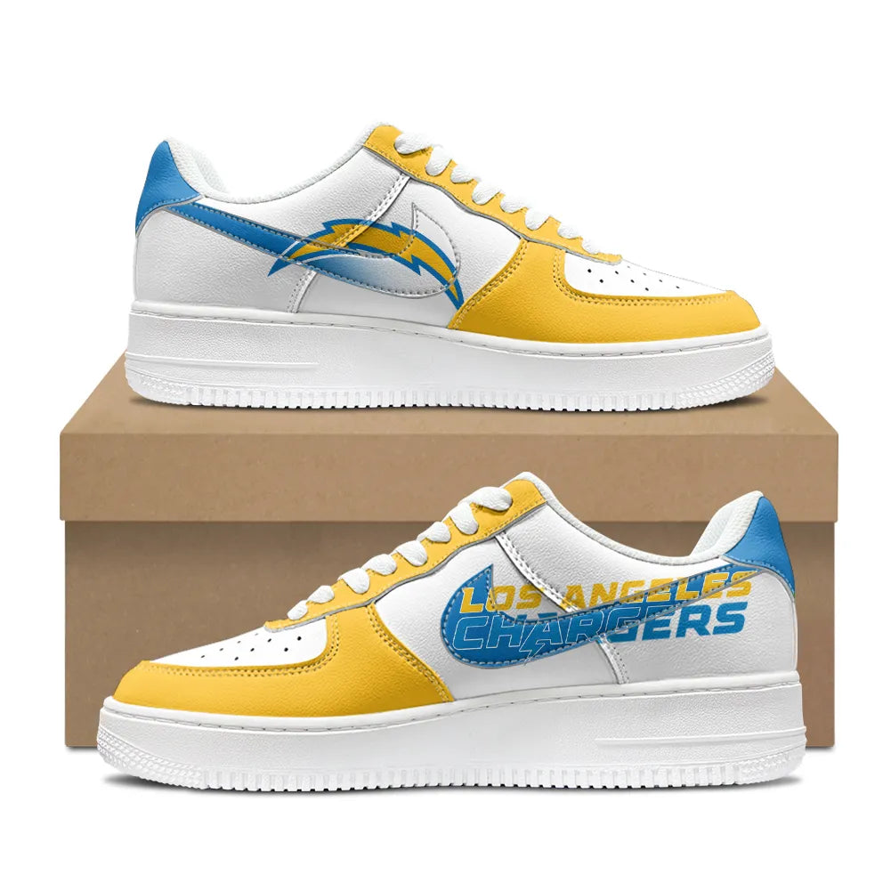 Los Angeles Chargers New Personalized AF1-1 Sneakers 2025 AZBTAF1N000048