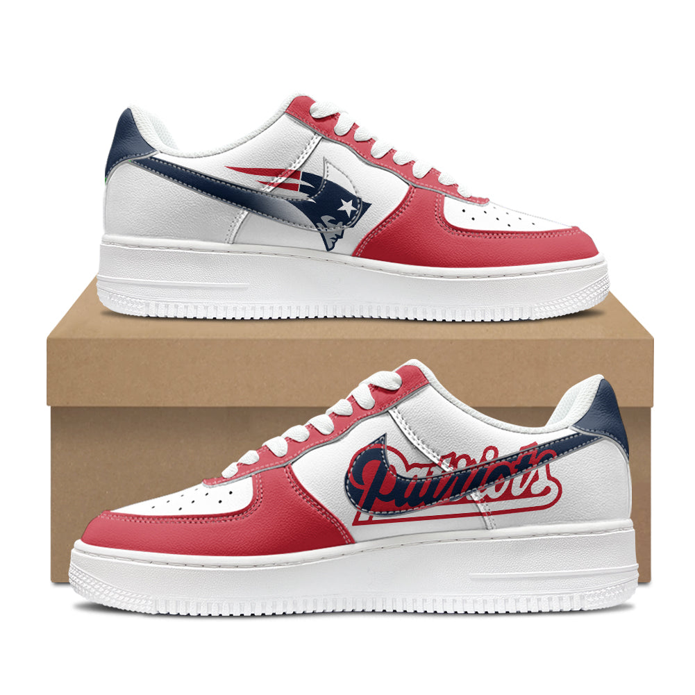 New England Patriots New Personalized AF1-1 Sneakers 2025 AZBTAF1N000052