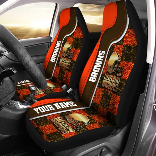 Cleveland Browns Personalized Car Seat Covers BGCSC641