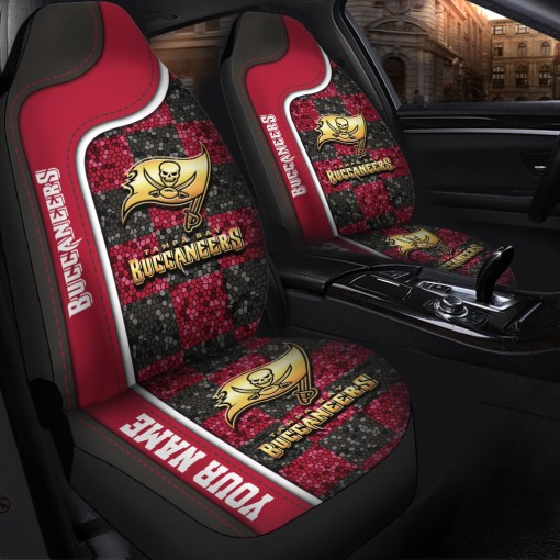 Tampa Bay Buccaneers Personalized Car Seat Covers BGCSC663