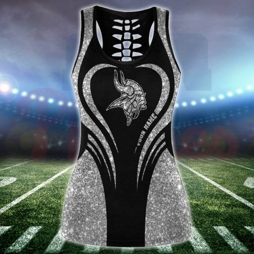 Minnesota Vikings Combo Tank Top And Leggings AZCLG021-AZCTT021