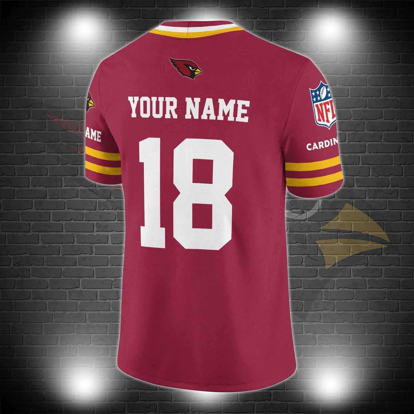 Arizona Cardinals Personalized V-neck Football Jersey Sport Gifts For Fan AZCVFJ063