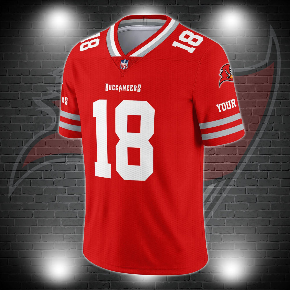 Tampa Bay Buccaneers Personalized V-neck Football Jersey Sport Gifts For Fan AZCVFJ034